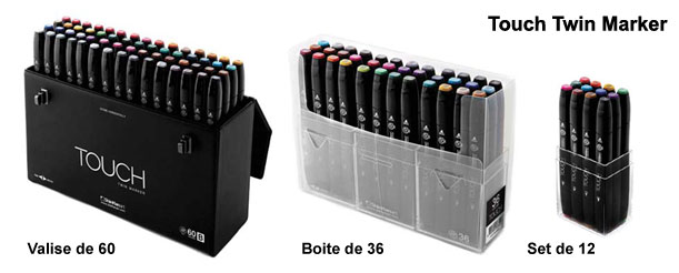 168 Couleurs Marqueurs Feutres à Alcool Permanents Marqueur Kit